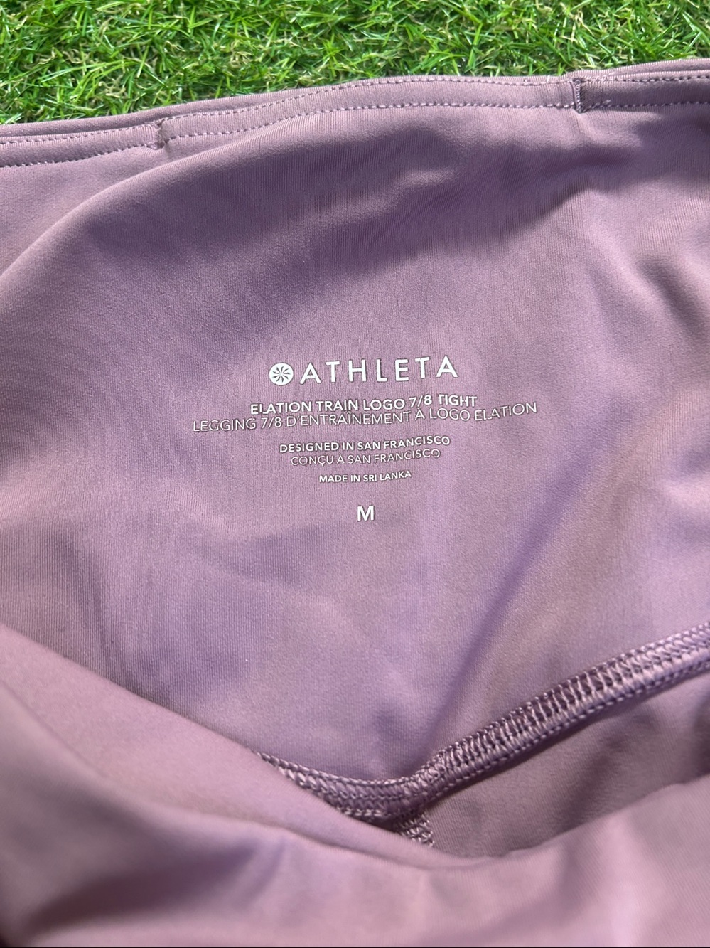 Athleta Girls Mauve High-Waist Leggings - Picture 5 of 9